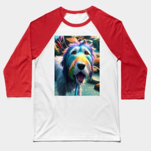 Rainbow Monty Baseball T-Shirt